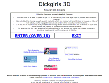 Tablet Screenshot of dickgirls3d.com